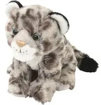 Wild Republic Cuddle Schneeleopardenjunges - 20 cm - Pluschtier - Grau
