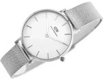 Daniel Wellington Damenuhr DW00100164 &ndash; Petite Sterling (zx704c) - Wei&szlig;/Silber