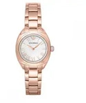 Emporio Armani AR11038 Damen-Uhr Gamma Analog Quarz Edelstahl-Band Ros&egrave; &Oslash; 28 mm -