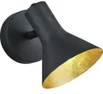 Reality Leuchten 1er Spot Nina schwarz gold - Schwarz