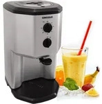 Syntrox Germany Milchshake Maschine mit Kompressor 95W 1L schwarz silber - Silber
