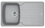 FRANKE Sp&uuml;le ANTEA AZG 611-86 in STEINGRAU mit Excenterbedienung Drehknopf Chrom /