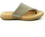 Gabor 03-700 Schuhe Damen Pantoletten Zehentrenner Nubuk, Schuhgr&ouml;&szlig;e:36, Farbe:Grau