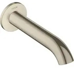 Wanneneinlauf AXOR UNO gebogen brushed nickel brushed nickel - Silber