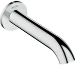 Wanneneinlauf AXOR UNO gebogen chrom chrom - Silber