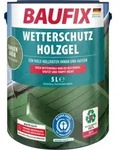 BAUFIX Wetterschutz-Holzgel tannengr&uuml;n seidengl&auml;nzend, 5 Liter, Holzlasur - Gr&uuml;n