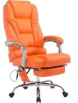 CLP B&uuml;rostuhl Pacific Kunstleder mit Massagefunktion orange - Orange