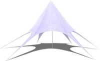 vidaXL Gartenpavillon Hexagon Stern 14m