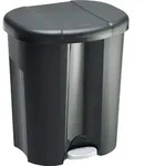 Abfalleimer 1 x 10 l, 2 x 15 l TRIO, Farbe:Schwarz - Schwarz