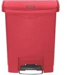 Rubbermaid 1883564, 30 l, Rechteckig, Kunststoff, Harz, Rot, Terrasse, Kunststoff -
