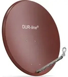 DUR-line Select 85/90cm Satellitensch&uuml;ssel Alu ziegelrot - Rot