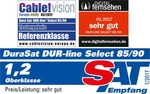 DUR-line Select 85/90cm Satellitensch&uuml;ssel Alu anthrazit - Grau