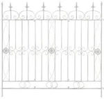 CLP Gartenzaun Mangold Eisen Steckzaun Landhausstil Rankzaun Garten Terrasse antik