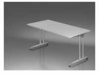 Bangor B-Serie Schreibtisch, manuell höheneinstellbar, Grau, Größe Tischplatte:160