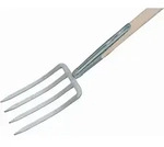 Spatengabel mit Bajonettzinken, 85 cm Eschen-T-Stiel