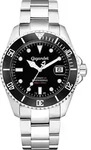 Gigandet Automatikuhr Edelstahl Silber Schwarz Sea Ground - G2-002