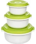 Emsa Micro Family Starter Set, Wei&szlig;/Gr&uuml;n, 0,5/1,0/1,5 L, 509741 - Gr&uuml;n/Wei&szlig;