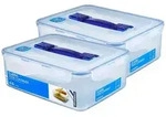 LocknLock Dosen 2er SET HPL880 Vorratsdosen mit Griff und Ablaufgitter 4,8 L Ma&szlig;e