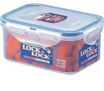 Lock & Lock HPL811, Box, Rechteckig, 0,6 l, Blau, Transparent, Polypropylen (PP) -