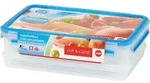 EMSA CLIP & CLOSE Frischhaltedosen Set, Box, Rechteckig, 2,65 l, Blau, Transparent,
