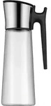 WMF Wasserkaraffe mit Griff 1,5 l schwarz Basic, Dekantierer, 1,5 l, Transparent,