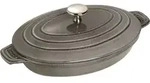 Staub Hot plate, 230 mm, 170 mm, 2.3 kg - Grau