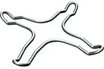 Espressokreuz HEZ298114 (silber) - Silber