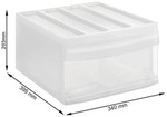 Rotho Schubladenbox L SYSTEMIX Schublade16.5L - Aufbewahrungsbox 39,5 x 34,0 x...