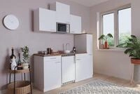 K&uuml;che Minik&uuml;che Singlek&uuml;che K&uuml;chenzeile K&uuml;chenblock Wei&szlig; Luis 180 cm, mit