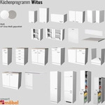Flex Well Apothekerschrank Wito BxTxH 30 x 57 x 200 cm wei&szlig; matt zerlegt...