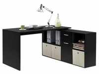 FMD Möbel LEX 1, Schreibtisch, schwarz, 353-001