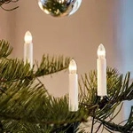 Lichterkette Weihnachtsbaum innen 15 teilig, Germany, Riffelkerzen, Gl&uuml;hfaden 811513