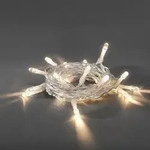 LED Kette 20er transp. L=2,85m 1408-103 warmwei&szlig; batteriebetr. 3x AA 1,5V - Wei&szlig;