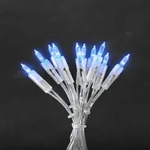 Konstsmide - LED Minilichterkette, 35 blaue Dioden, 230V, Innen, transparentes Kabel