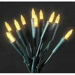 LED Lichterkette - 35x gelbe LED - L: 5,10m - Indoor - Gr&uuml;nes Kabel -...