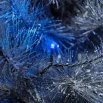 Konstsmide - Micro LED Lichterkette, 40 blaue Dioden, 24V Au&szlig;entrafo, schwarzes