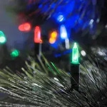 Konstsmide - LED Minilichterkette, 120 bunte Dioden, 24V Au&szlig;entrafo, gr&uuml;nes...