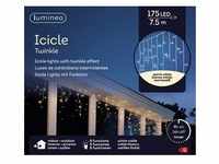 Lumineo LED Icicle Twinkle mit Timer 750 cm 175 Lichter Warmweiß