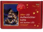 LED-Lichterkette mit 200 bunten LED's / f&uuml;r au&szlig;en und innen - Bunt