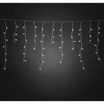 Konstsmide - LED Eisregen Lichtervorhang, mit wei&szlig;en Globes, 200 warm wei&szlig;e Dioden,