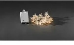 Konstsmide - LED Dekolichterkette, Acryl Sterne, mit Lichtsensor und 6h und 9h Timer,