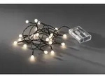 Konstsmide LED Globelichterkette Dioden warmwei&szlig; 6h Timer - Wei&szlig;