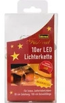 Idena 10er LED Lichterkette transparent 1,0 m - Transparent