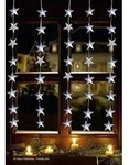 F-H-S LED-Lichtervorhang Stern 40LED kaltwei&szlig; IP 44 Au&szlig;enadapter 1x1,2xm