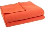 Zoeppritz Basis Soft-Fleece papaya blanket 265 65% Polyester, 35% Viscose...