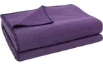 Zoeppritz Basis Soft-Fleece aubergine blanket 490 65% Polyester, 35% Viscose 160x200