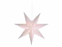 Best Season Papierstern "Romantic Star" ca.54 x 54 cm, incl. Kabel, Farbe weiß,