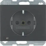 Berker 41097006 Steckdose SCHUKO mit LED-Orientierungslicht anthrazit, matt Berker