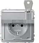 Merten SCHUKO-Steckdose alu MEG2316-7260