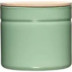 Vorratsdose mit Eschenholzdeckel &Oslash;13cm 1,26L Green Emaille - Gr&uuml;n